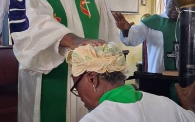 Bishop James Boye-Caulker Inducts Rev Gertrude Yei Dumbar as District Superintendent and Pastor in Charge